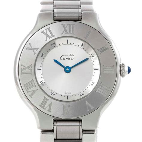 must cartier 21 ladies watch|cartier must 21 stainless steel.